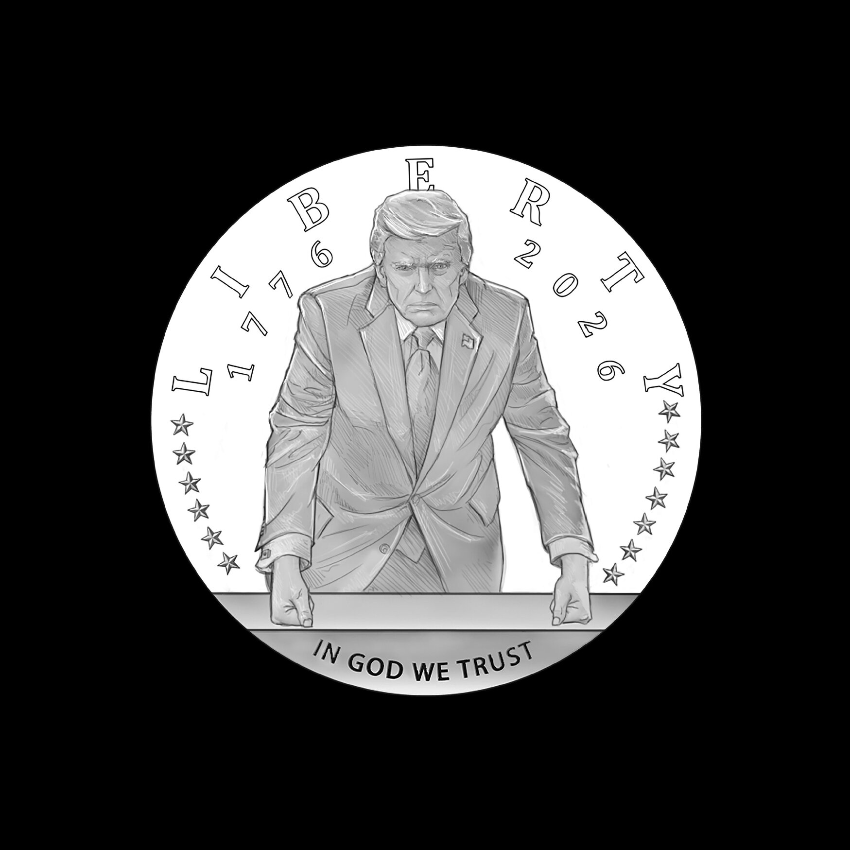 Золотая монета с Дональдом Трампом: новый символ и инвестиционный актив